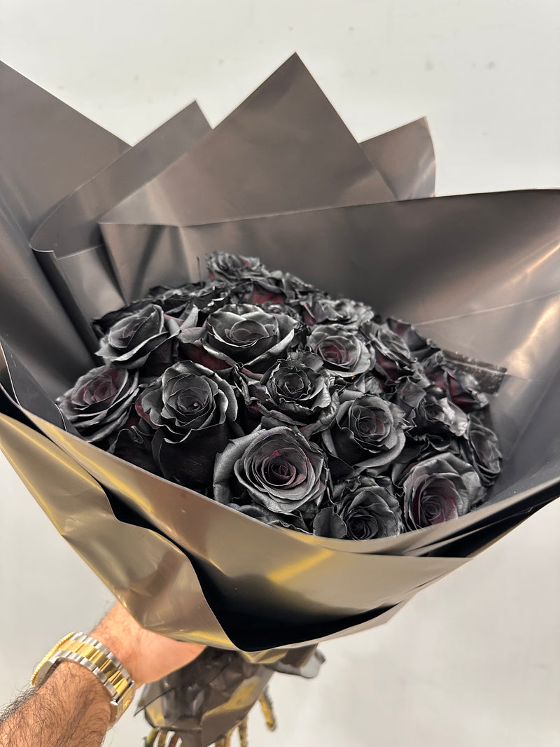 Black Rose Bouquet