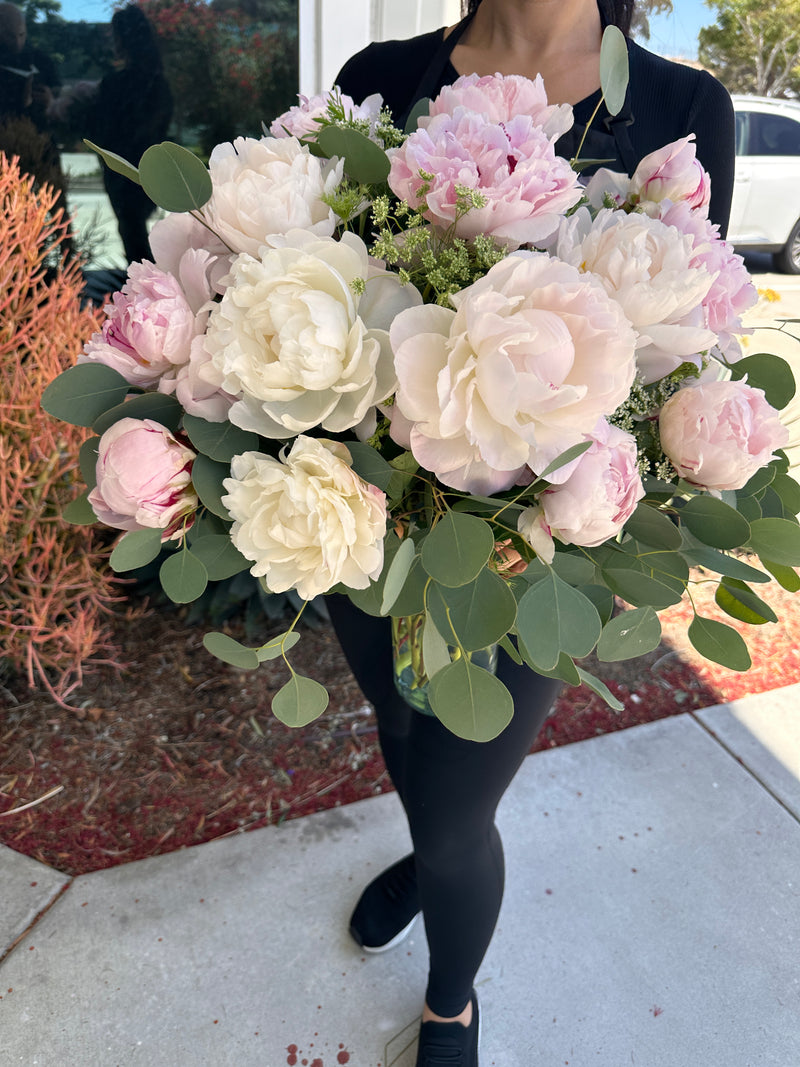 Pink Peony Vase