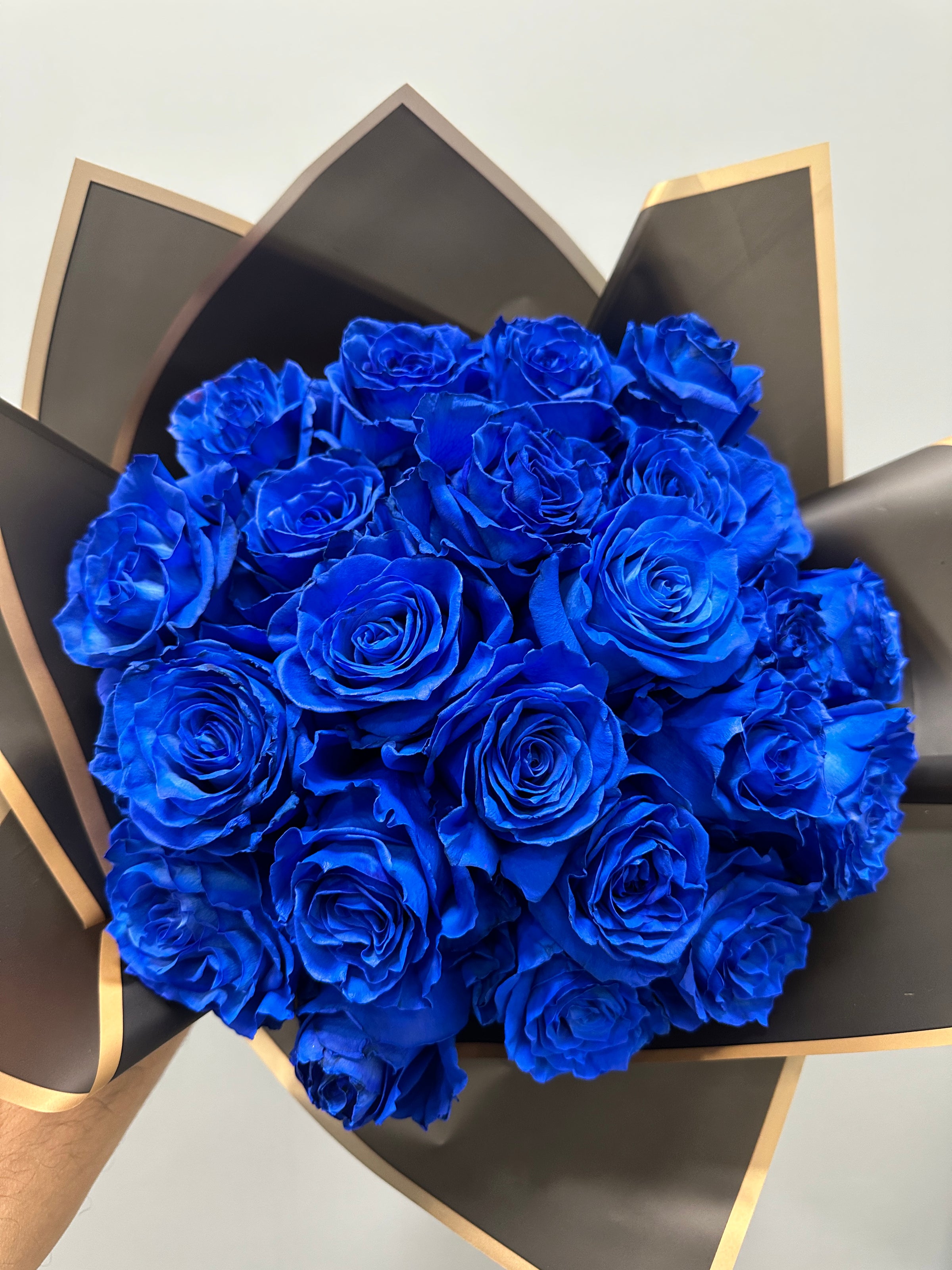 Blue Roses Bouquet For Men