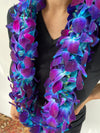 Dyed Blue Double Lei